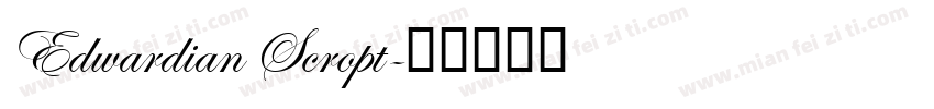 Edwardian Scropt字体转换